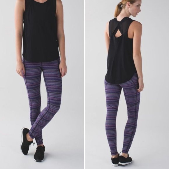 lululemon athletica Pants - Lululemon Speed Tight IV Leggings Space Dye Twist Ultra Violet